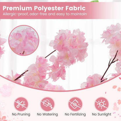 190cm Tall Artificial Cherry Blossom Tree Set of 2