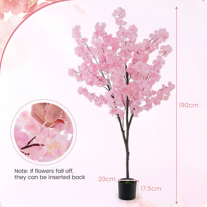 190cm Tall Artificial Cherry Blossom Tree