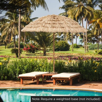 196 cm Hula Thatched Tiki Umbrella with Tilt