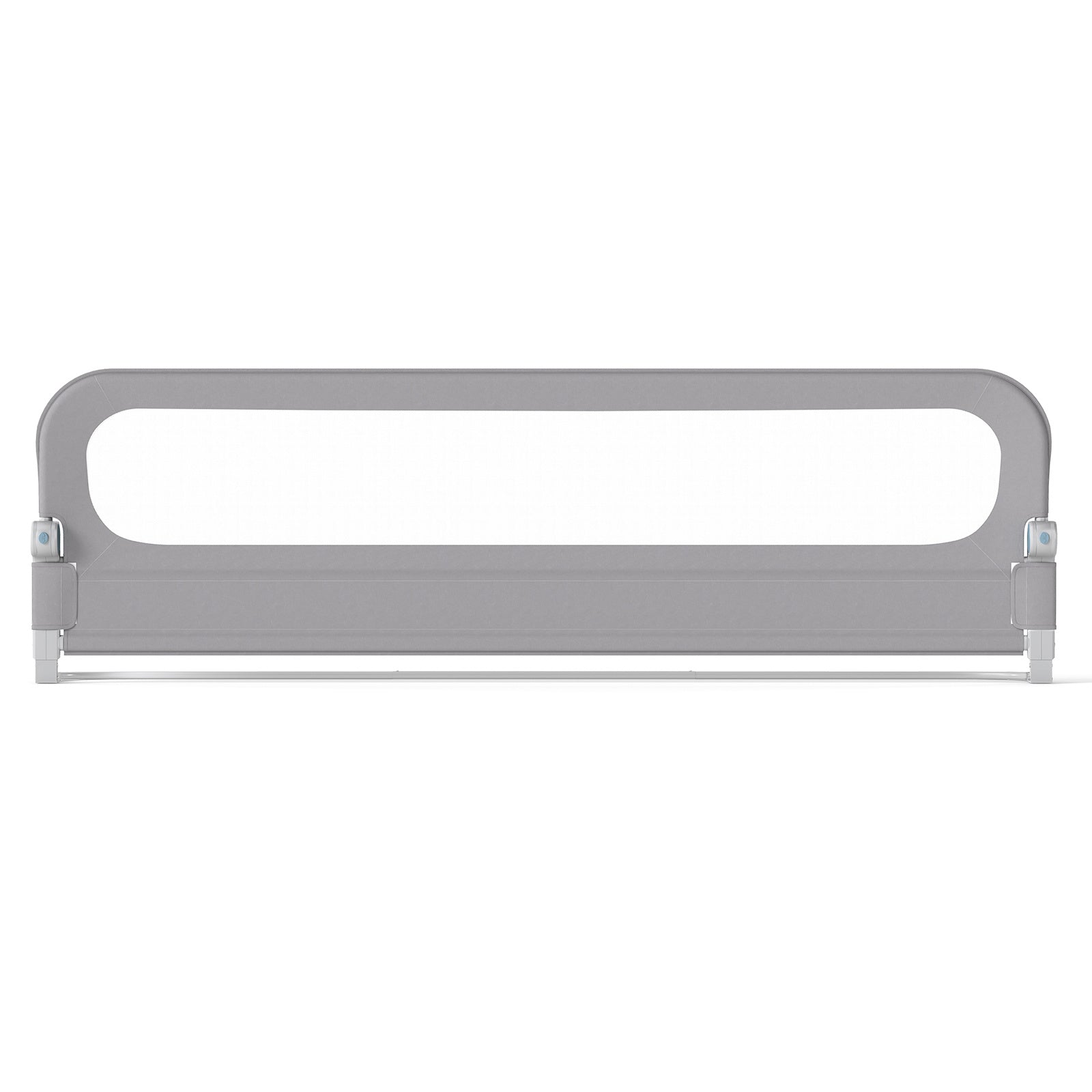 198 cm Long Adjustable Baby Bed Rail Guard with Extra Buckle-Grey