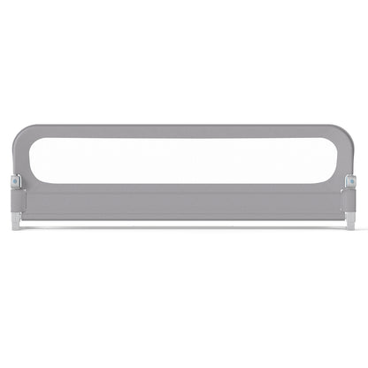 198 cm Long Adjustable Baby Bed Rail Guard with Extra Buckle-Grey