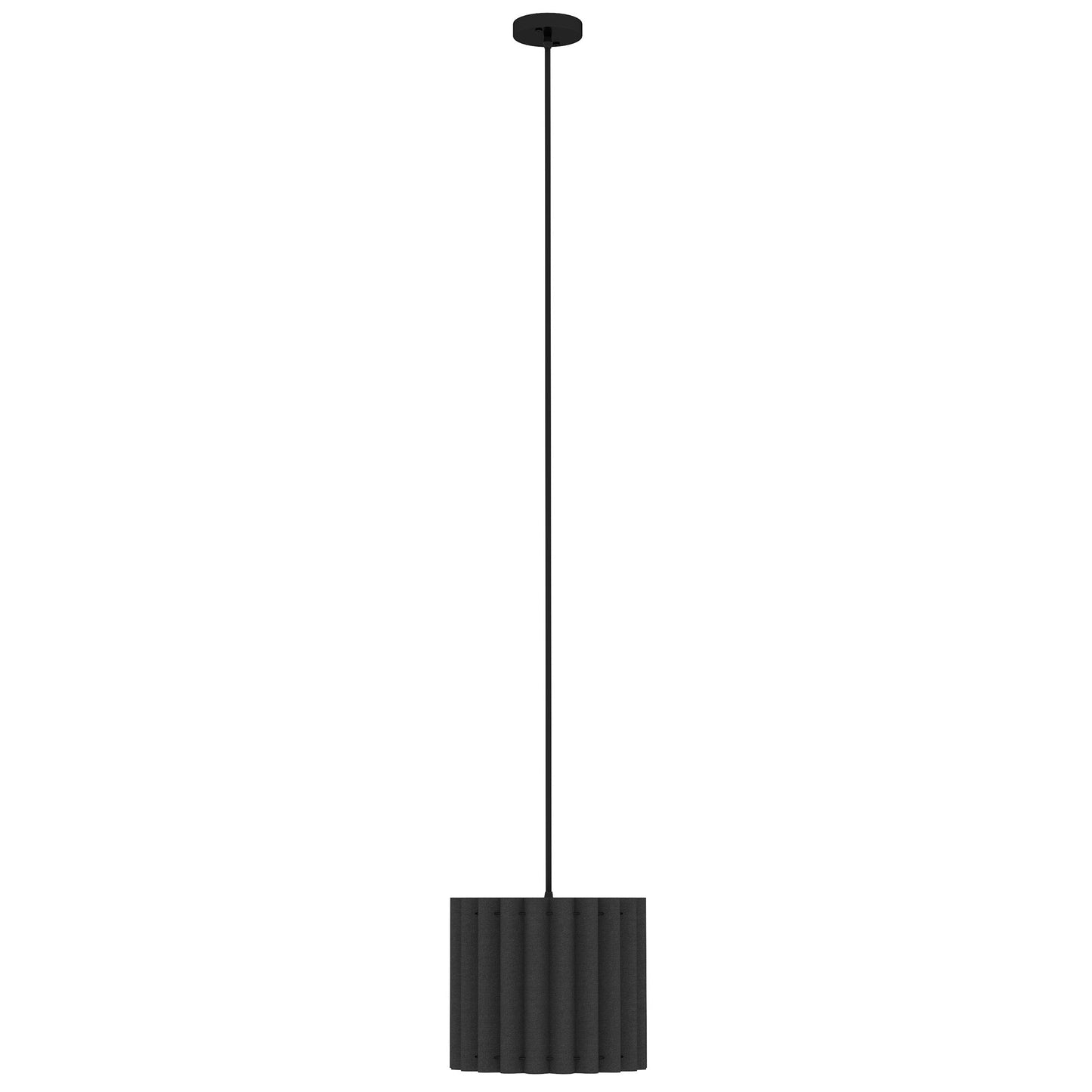 Lampa wisząca HOMCOM Linen, nowoczesny abażur sufitowy w kształcie fali, abażur E27 do salonu, sypialni, kuchni, przedpokoju, czarny