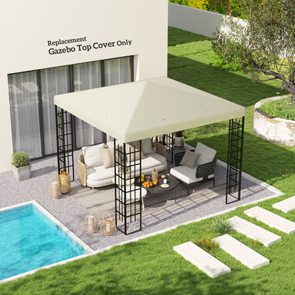 Outsunny 3 x 3(m) Altana zastępcza - kremowa