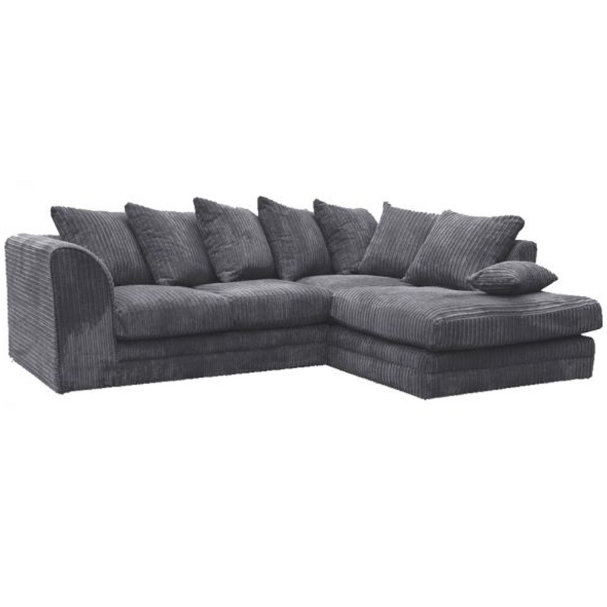 Desmond Jumbo Cord Corner Sofa - Coffee and Other Colours