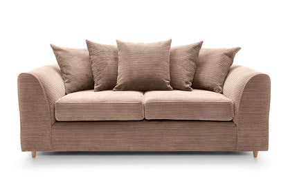 Jill Jumbo 3 Seater Sofa - Brown