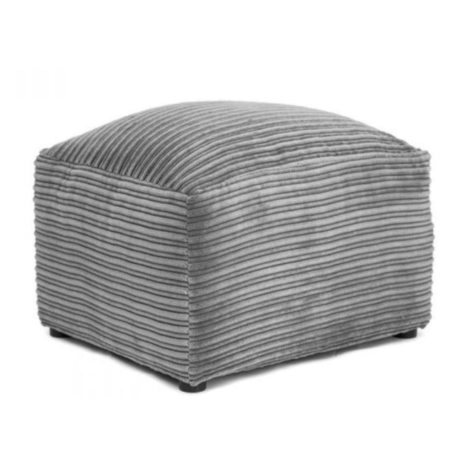 Sofa narożna Porto Jumbo Cord - czarna