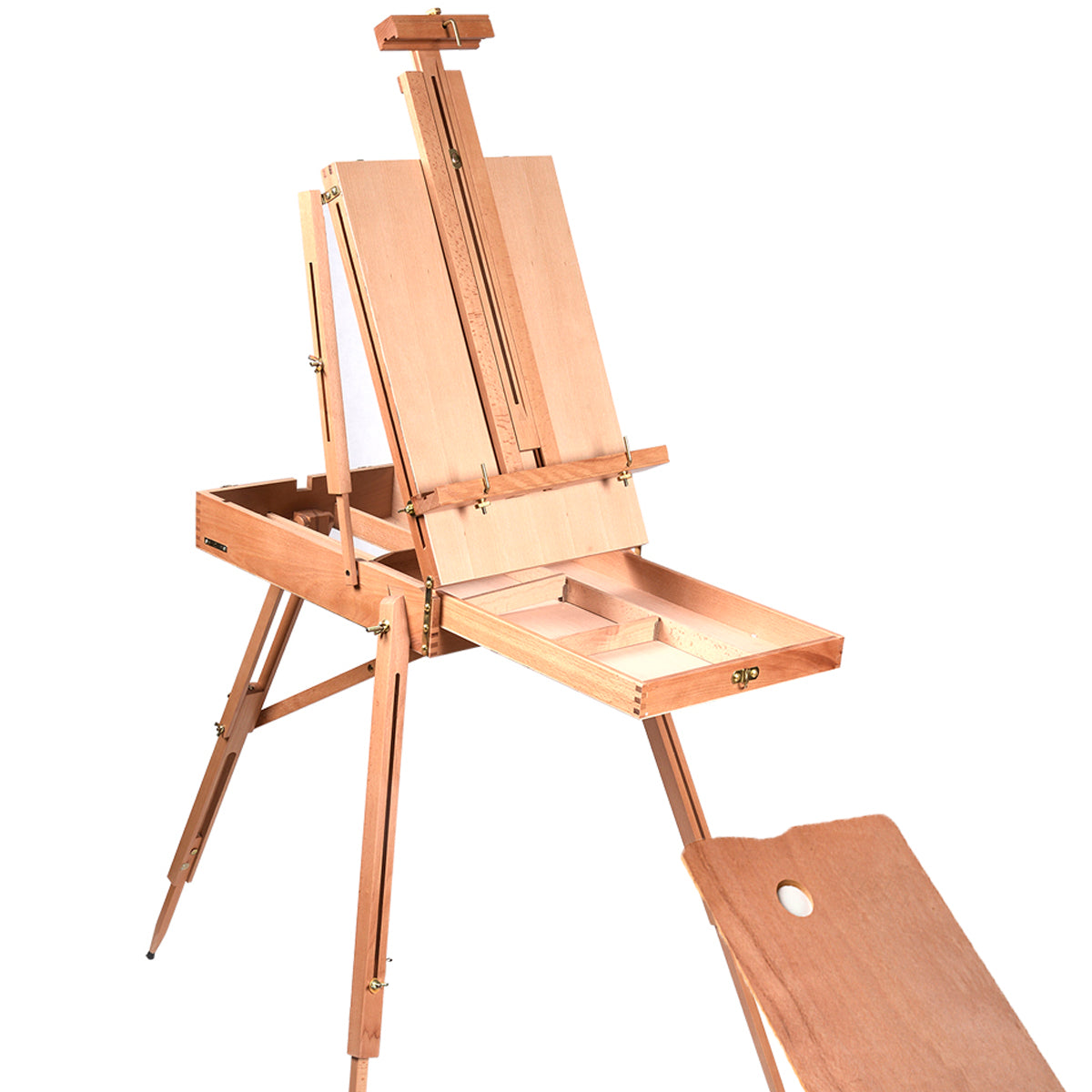 Tripod Art Folding Wooden Easel with Sketch Box