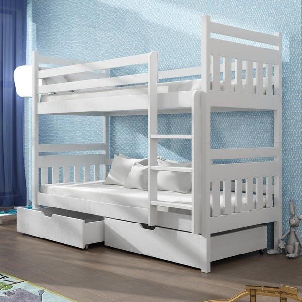 Loughton Wooden Bunk Bed Adas with Storage