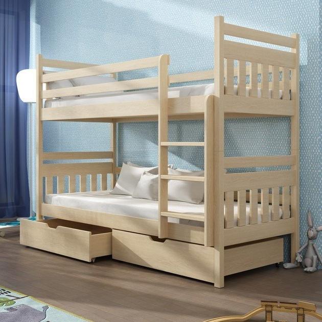 Loughton Wooden Bunk Bed Adas with Storage