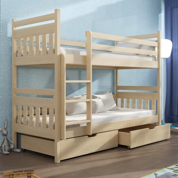 Loughton Wooden Bunk Bed Adas with Storage