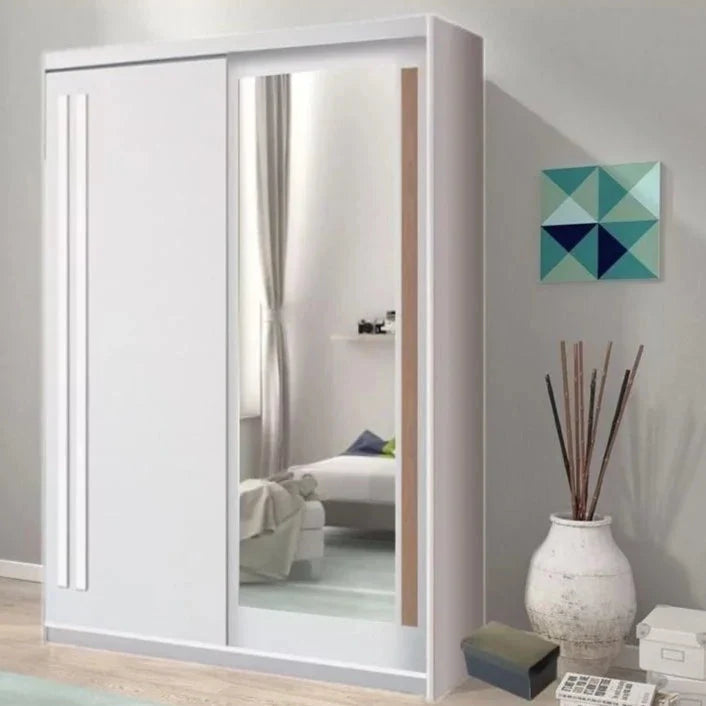 React Sliding Door Wardrobe 150cm - Anderson Pine