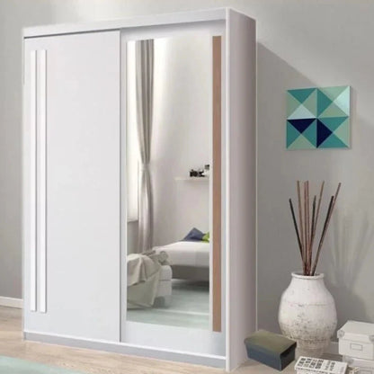 React Sliding Door Wardrobe 150cm - Anderson Pine