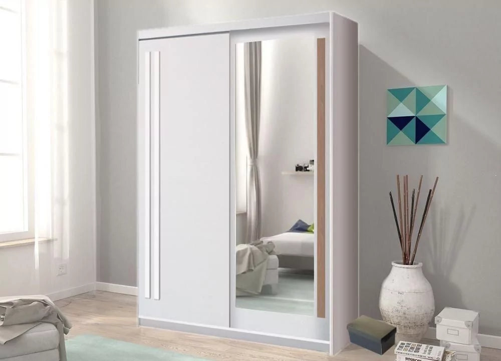 React Sliding Door Wardrobe 150cm - Anderson Pine