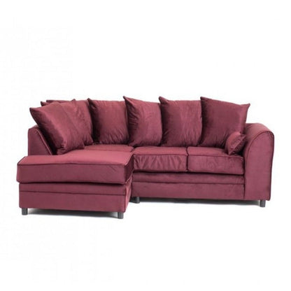 Chicago Velvet Corner Sofa - Heather Rose