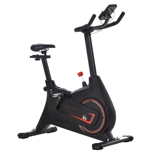 HOMCOM Adjustable Indoor Magnetic Exercise Bike Cardio Workout Bike Trainer