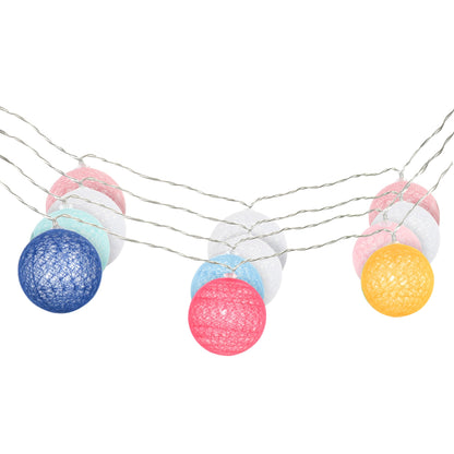 Outsunny 4-Pack Garden Hanging String Lights wit 80 LED Globe Lights for Outdoor/Indoor Multi-colored