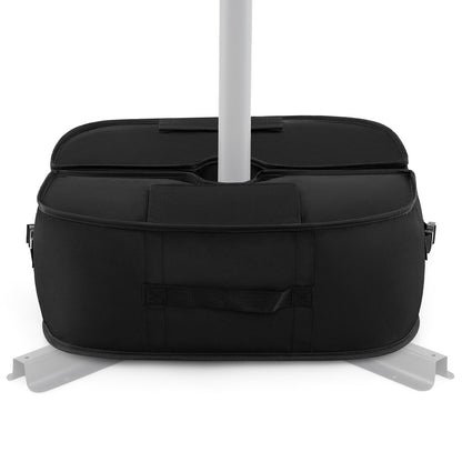 2-Pack 40 kg Umbrella Base Weight Sandbags-Black