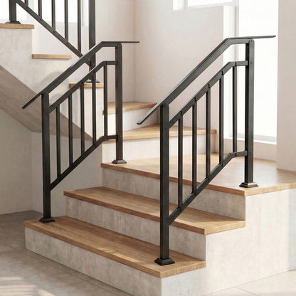 2 Pack Outdoor Handrails for Steps with Adjustable Angle for Concrete