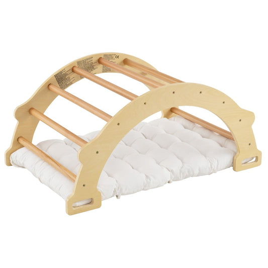 2-in-1 Arch Rocker with Soft Cushion-Natural