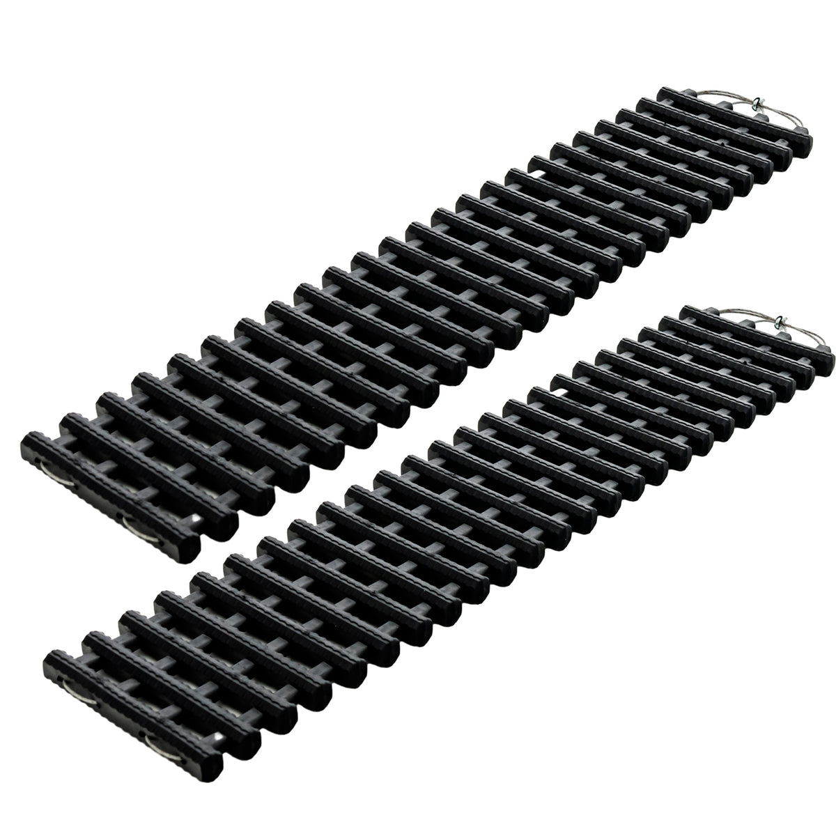 2 Pack Tire Traction Mats Portable TPR Recovery Track Pad with Bag-L