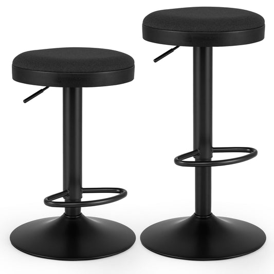 2 Piece Kitchen Bar Stool in Black