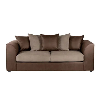 Blake Soft Faux Leather Chocolate Corner Sofa - Left and Right Arm