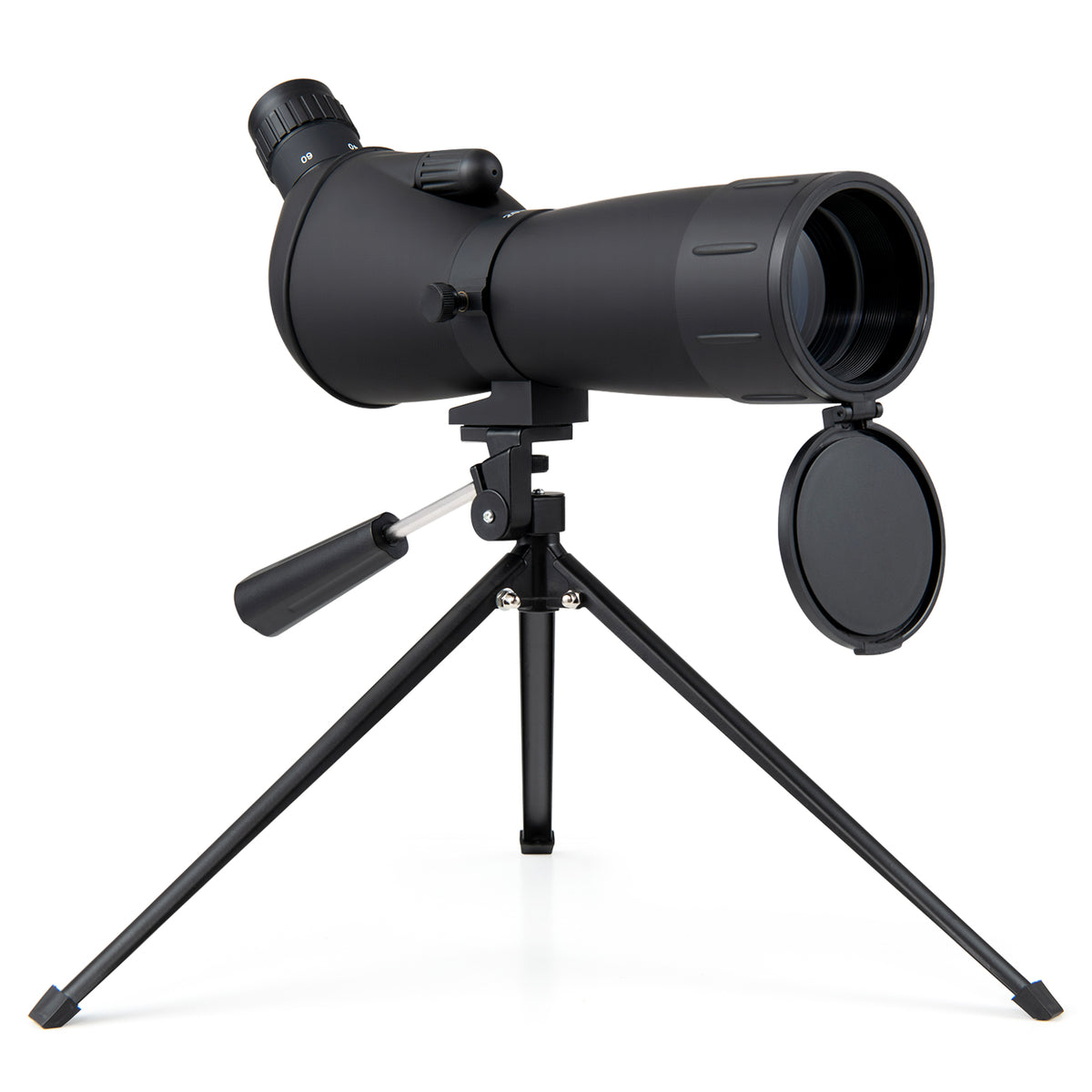 20-60x60 HD Spotting Scope with Tripod and Phone Adapter for Birds-Black