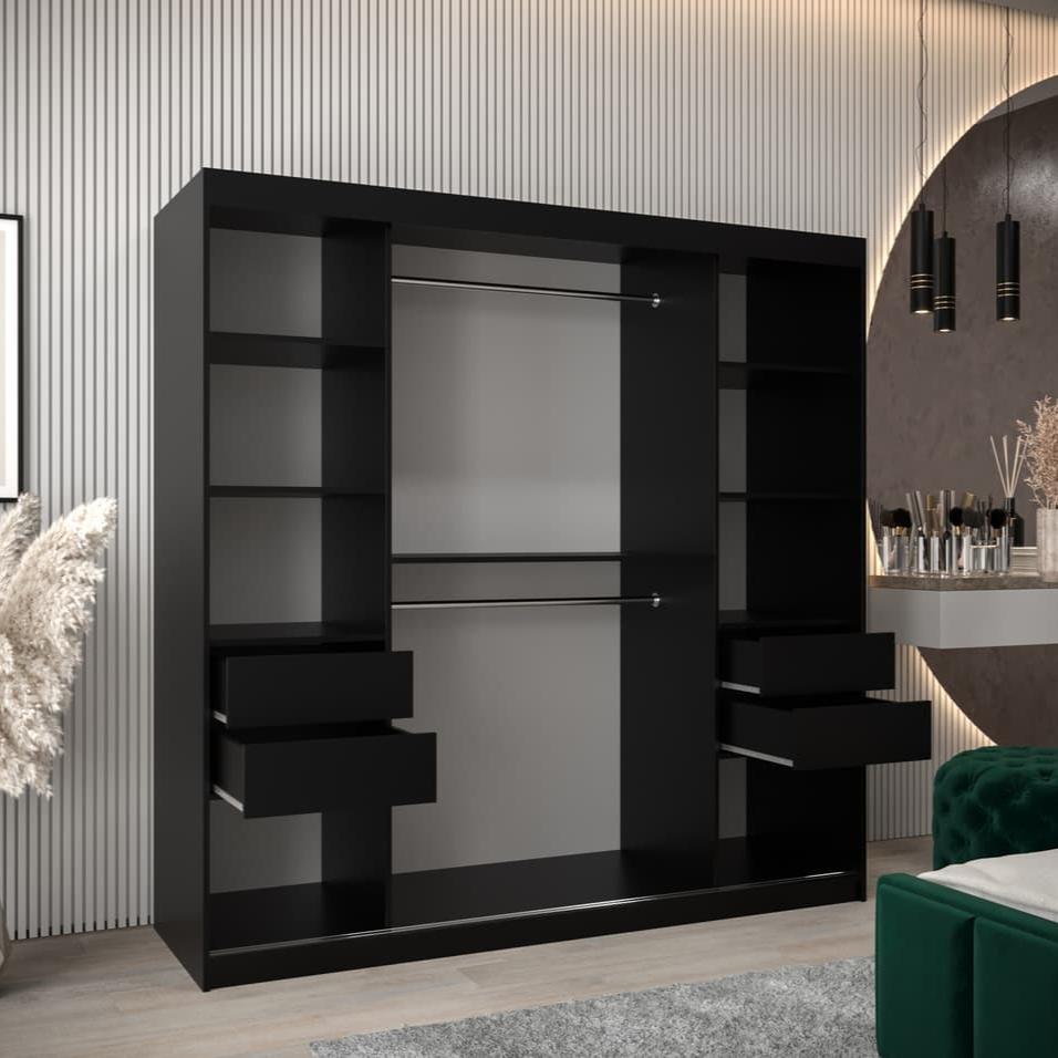 Parma Sliding Door Wardrobe 200cm