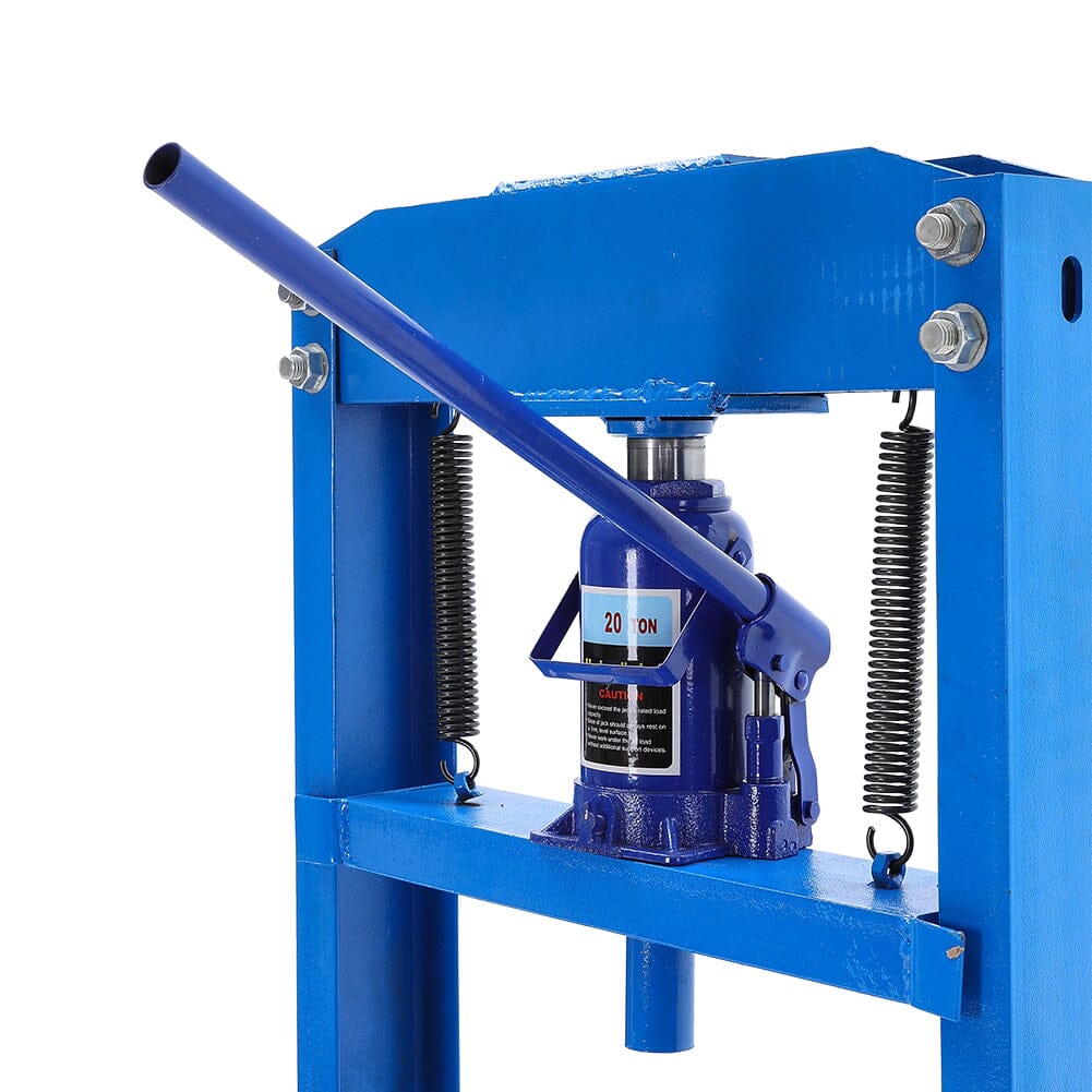 6/12/20Ton Blue Hydraulic Shop Press with Press Plates