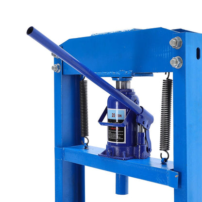 6/12/20Ton Blue Hydraulic Shop Press with Press Plates