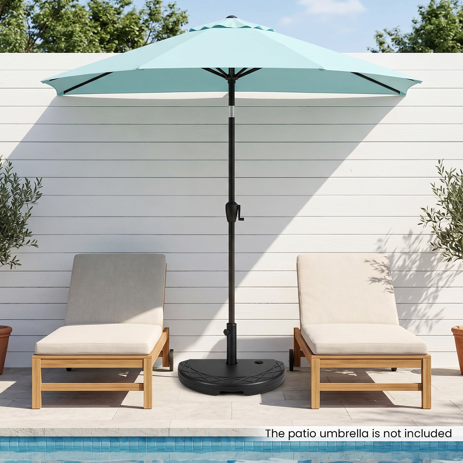 20kg Water & Sand Fillable Umbrella Stand with Pattern