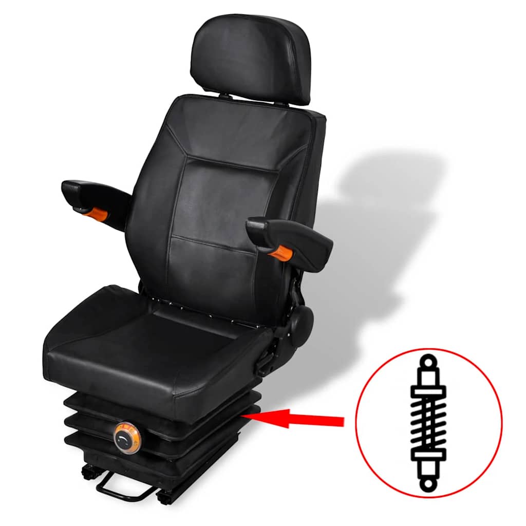 210158 vidaXL Tractor Seat with Suspension 1