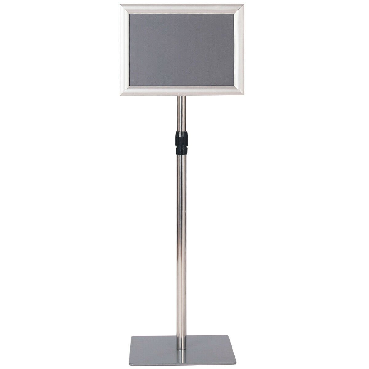 A4 Pedestal Display Stand-Silver