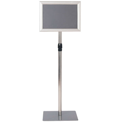 A4 Pedestal Display Stand-Silver