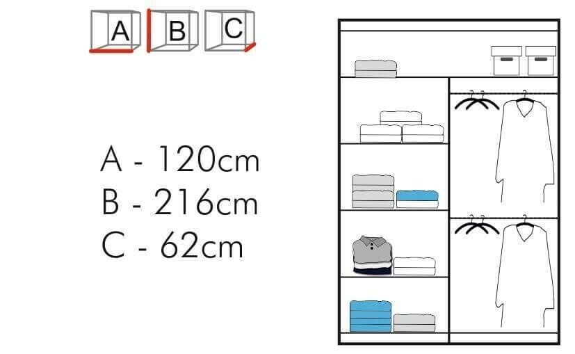 Massapequa Sliding Wardrobe - White