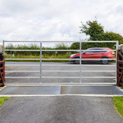 4-12FT Durable Galvanized Metal Field Gate