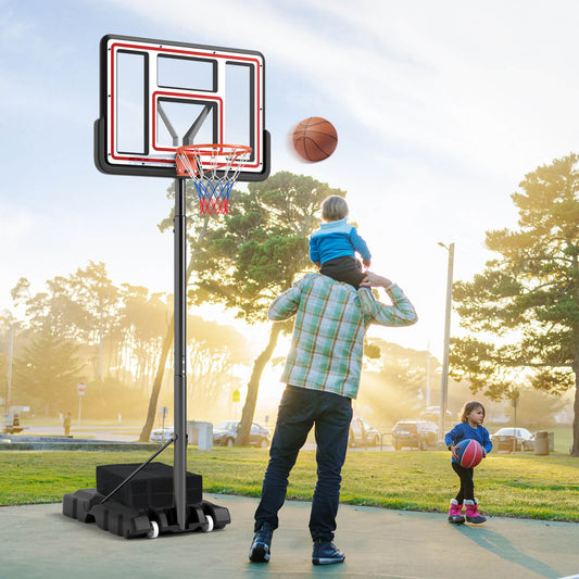 225-305cm Portable Basketball Hoop Adjustable Basketball Goal System