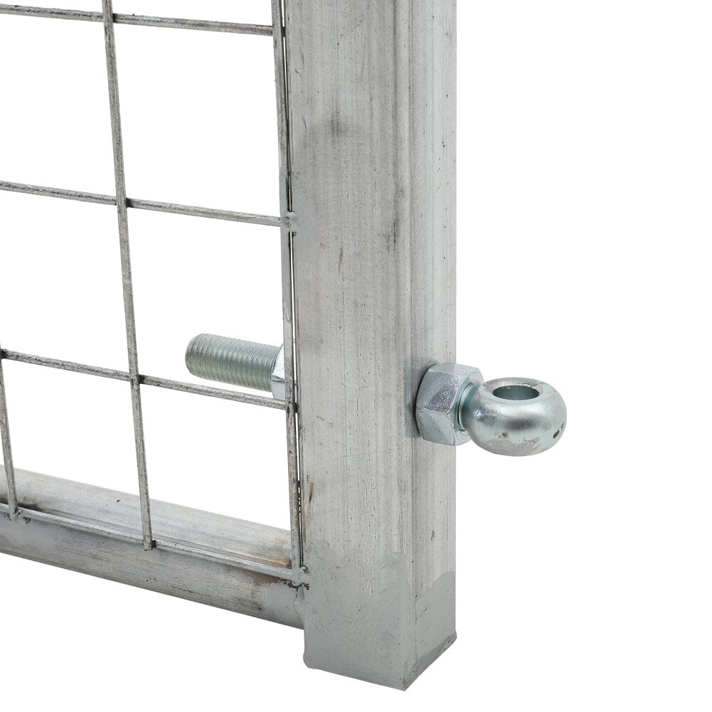 Durable Half Mesh Galvanized Metal Field Gate