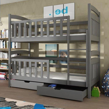 Woking Wooden Bunk Bed Sebus with Storage