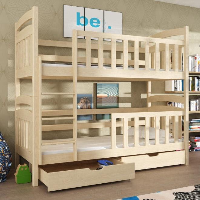 Woking Wooden Bunk Bed Sebus with Storage