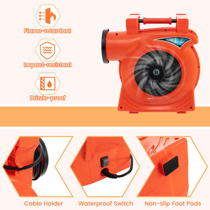 2HP/2300W Commercial Air Blower with Integrated Handle