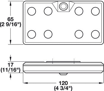 Battery operated interior LED for Sliding Door Wardrobes