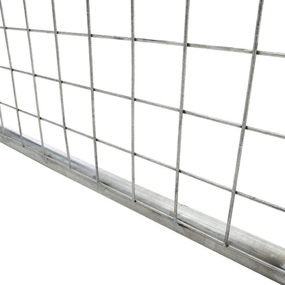 Durable Half Mesh Galvanized Metal Field Gate