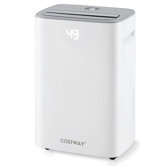 24 L Energy Efficient Dehumidifier with Auto Drain or Manual Drainage-White