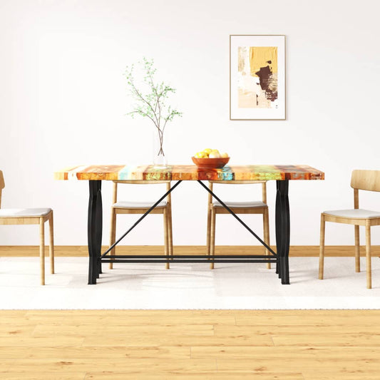 244800 vidaXL Dining Table Solid Reclaimed Wood 180 cm 1
