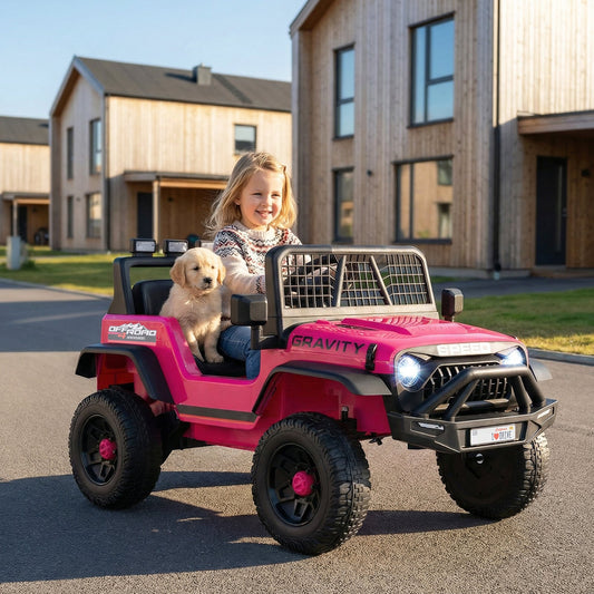 24V Battery Powered Ride On Car for Kids with Parent Remote Control-Pink