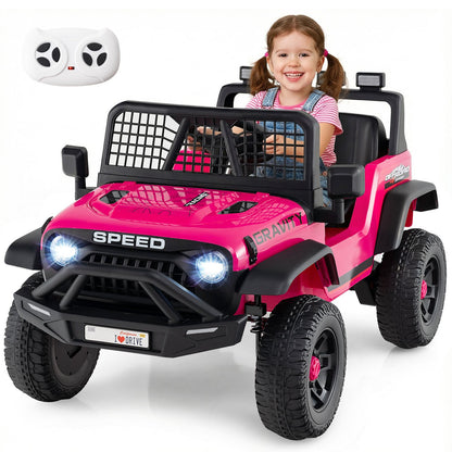 24V Battery Powered Ride On Car for Kids with Parent Remote Control-Pink