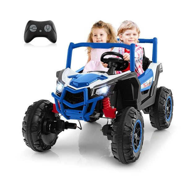 24V Kids Ride on UTV with 4 x 100W Powerful Engin and Remote Control-Blue