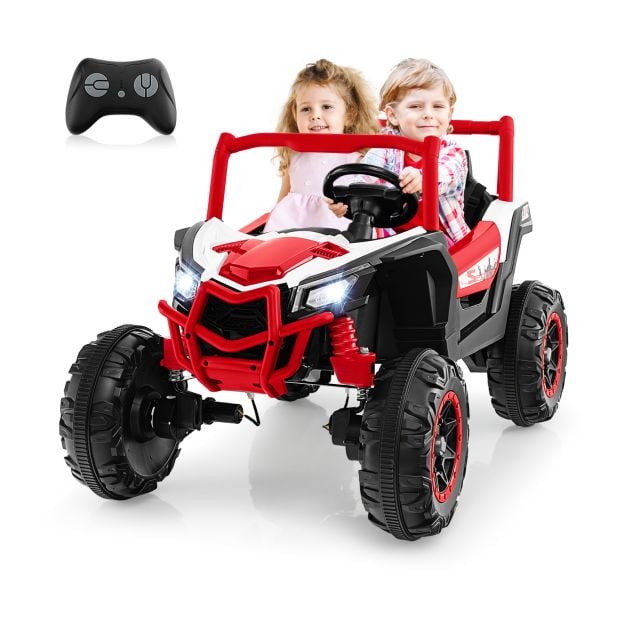 24V Kids Ride on UTV with 4 x 100W Powerful Engin and Remote Control-Red