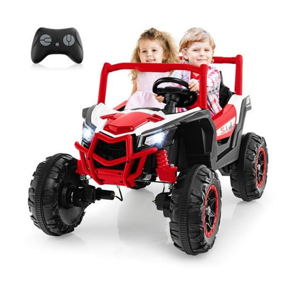 24V Kids Ride on UTV with 4 x 100W Powerful Engin and Remote Control-Red